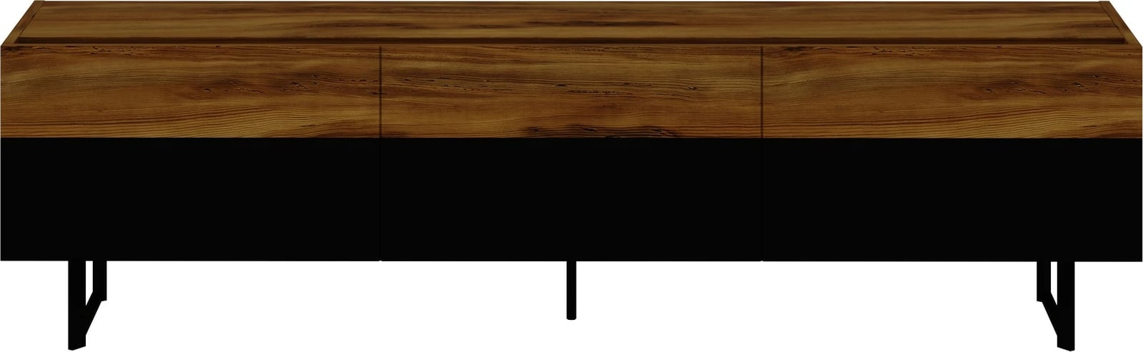 Komodë TV Skye Decor, e zezë, lis