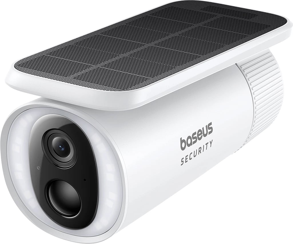 Kamerë sigurie Baseus Security S1, 2K, me panel diellor, e bardhë Kamerë sigurie Baseus Security S1, 2K, me panel diellor, e bardhë