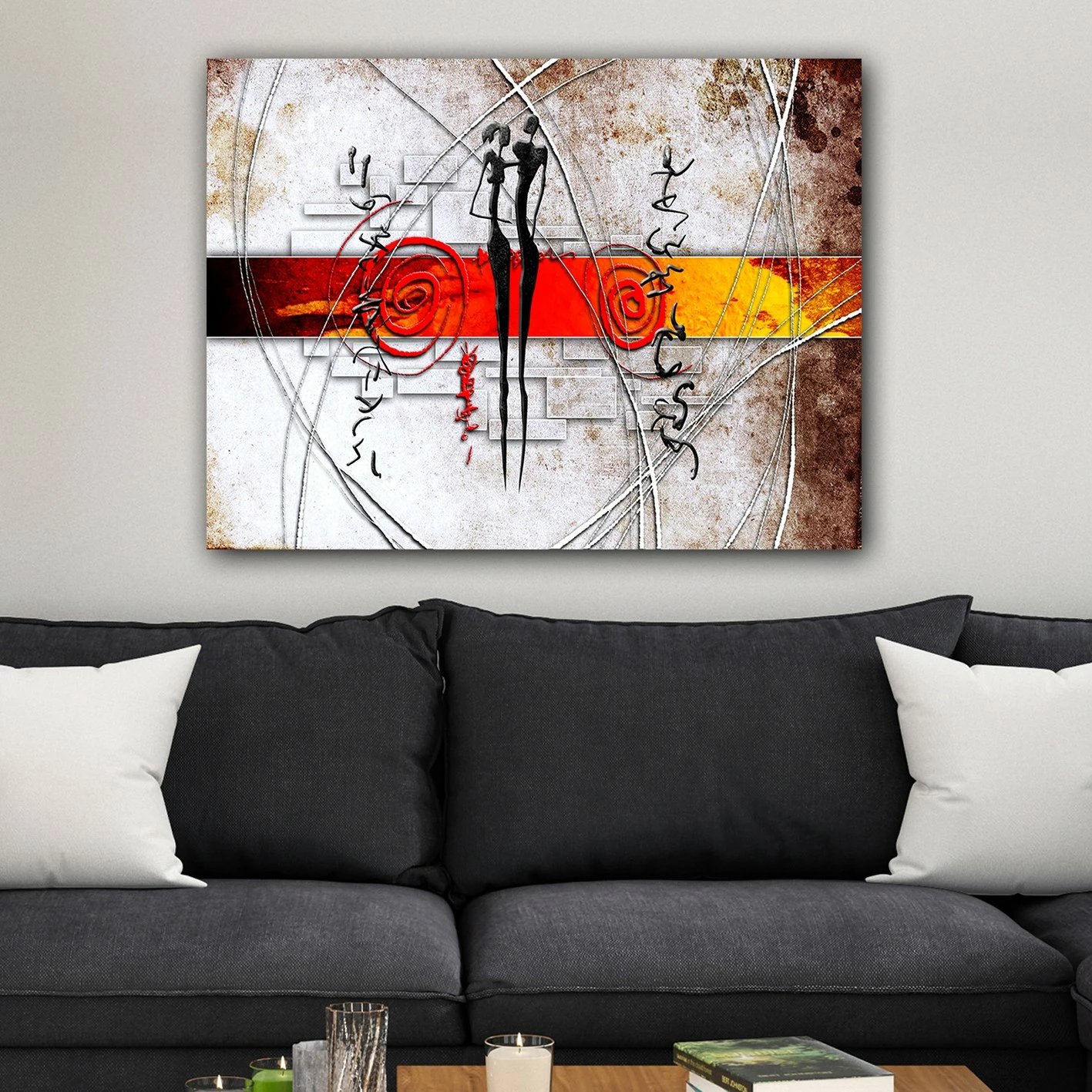 Pikturë dekorative në kanavacë, shumëngjyrëshe, 70x100cm, 1114209266_70100