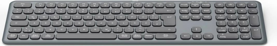 Set tastierë dhe maus wireless Hama WKM-550, QWERTY, për zyrë, e zezë/gri