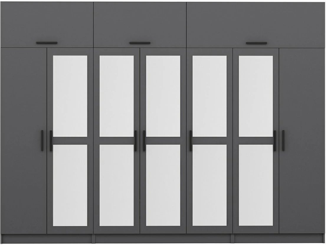 Dollap garderobe, ngjyrë antracit, Skye Decor, 5282