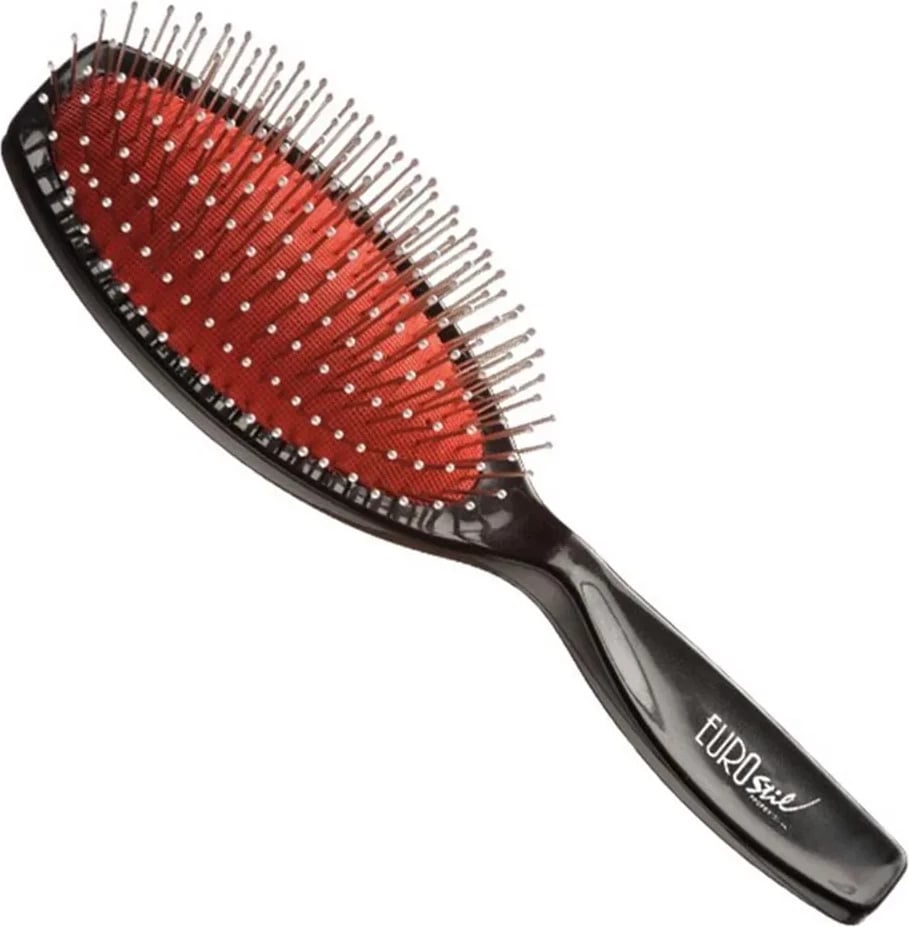 Furçë flokësh EUROSTIL mesatare unisex e zezë 1 copë