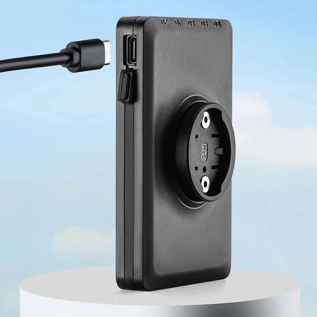 Dritë biçiklete Rockbros JP008 me power bank 5000 mAh, e zezë