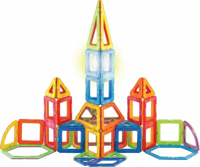 Set lodrash ndërtimi magnetike Magformers Dynamic Flash, 54 pjesë, shumëngjyrëshe