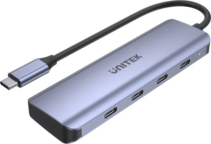 HUB USB-C Unitek H1107K, 4x USB-C, 5 Gbps, Space Grey