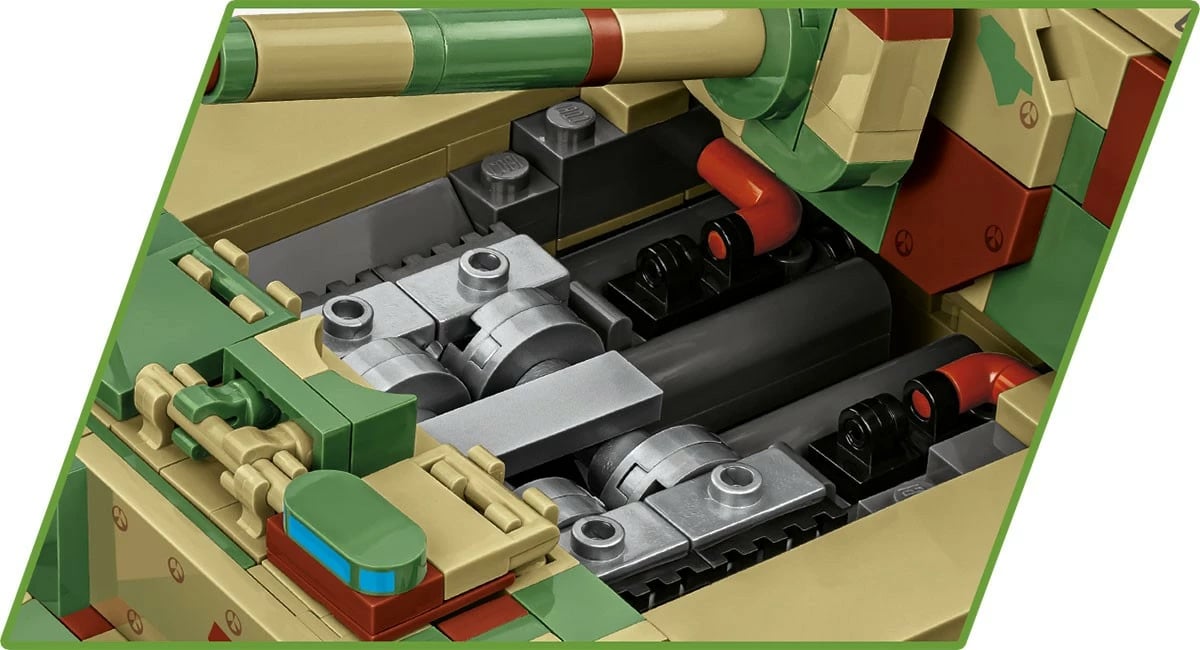 Set blloqesh Cobi Klocki Panzerjäger Tiger (P) Elefant, 1252 pjesë, Kamuflazh
