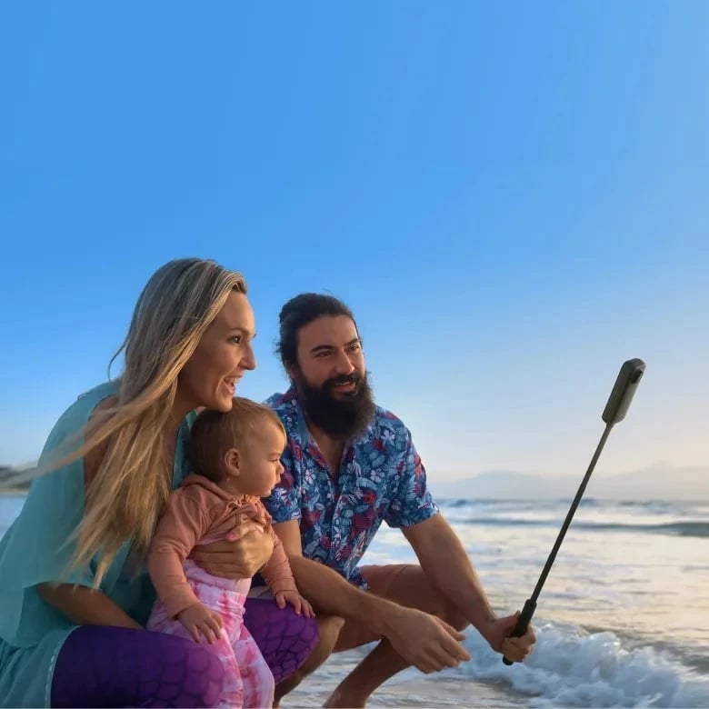Selfie stick Insta360 CINSCAVG për kamera, alumini, zi