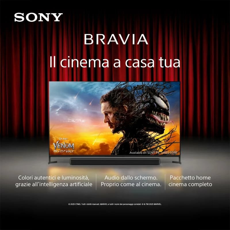 Televizor LCD Direct LED, Sony BRAVIA 3 K43S35BP (K43S35BP.CEI), 43", Google TV, i zi