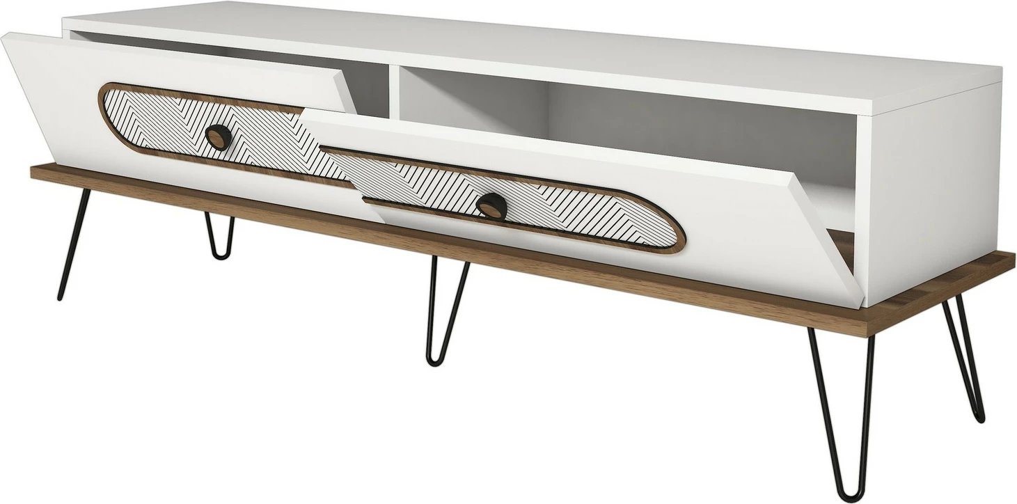 Komodë TV Hanah Home, Ekol, e bardhë