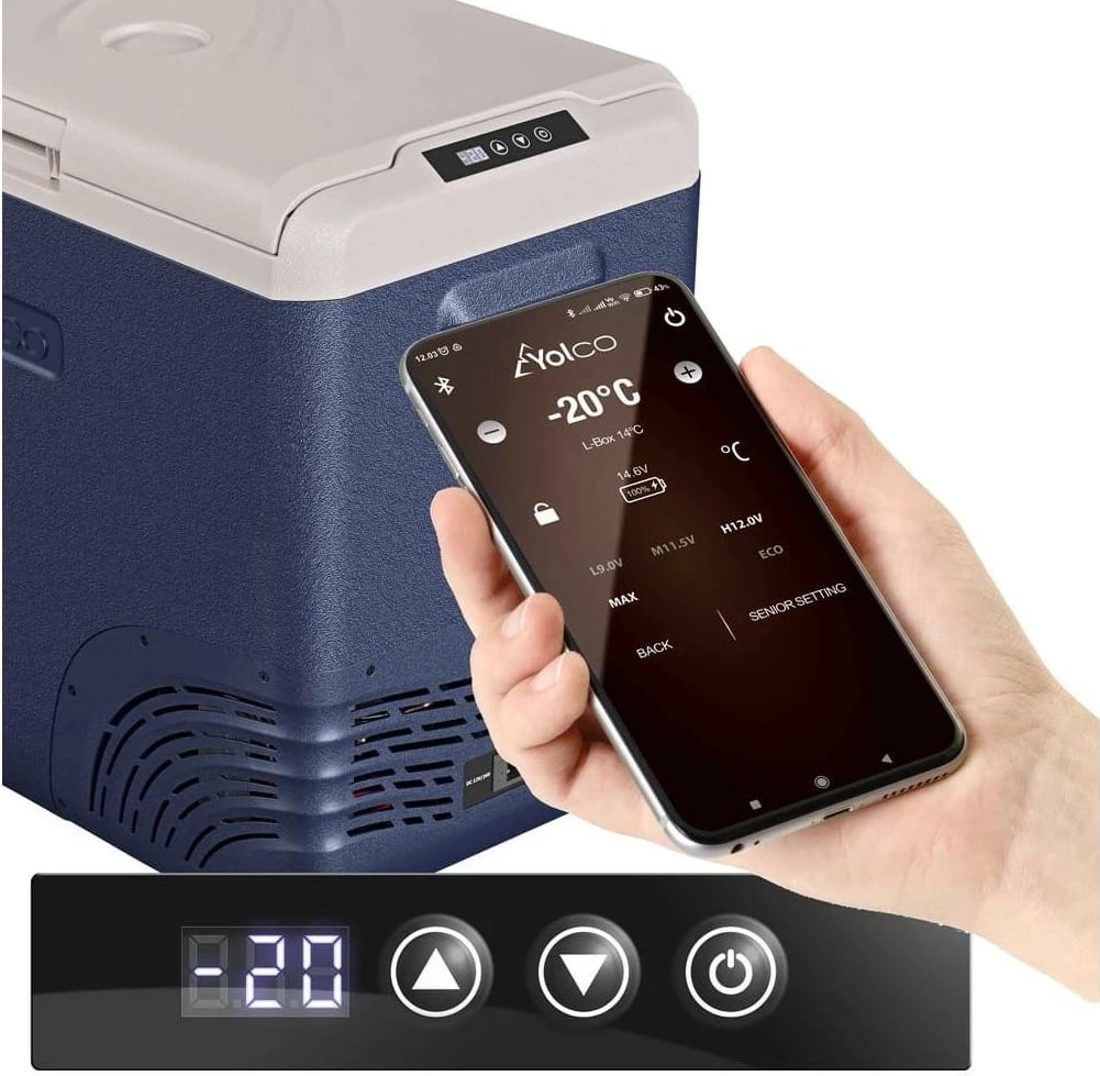 Frigorifer turistik Yolco NX 50 BT, 47L, Bluetooth, ngjyrë kaltër Frigorifer turistik Yolco NX 50 BT, 47L, Bluetooth, ngjyrë kaltër