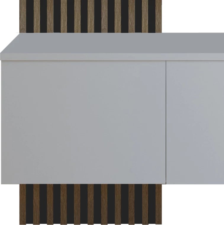 Mobilje hyrëse Arika, ngjyrë sonoma-bardhë, 100x37x199.5cm