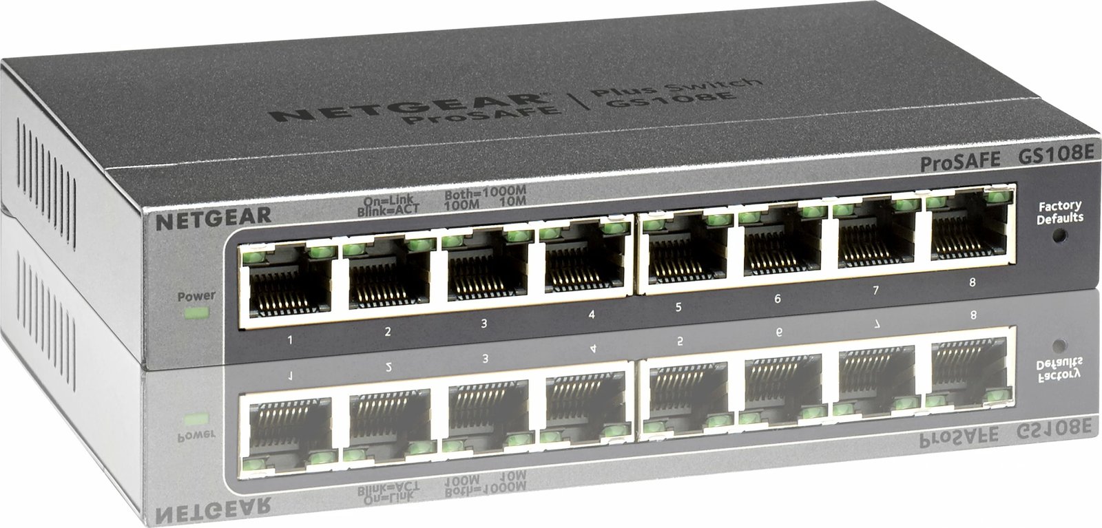 Switch NETGEAR GS108E, Managed, Gigabit Ethernet (10/100/1000), Full duplex