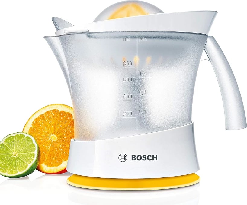 Shtrydhëse frutash Bosch MCP3500, 25W, 0.8L, e bardhë/e verdhë