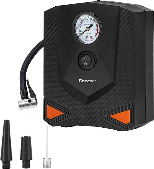 Kompresor ajri auto Tracer RES-03 ML 120W 12V 8 bar 15 L/min, i zi, set me 3 gryka