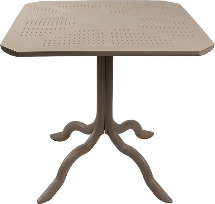 Set tavolinë me karrige për terasë, Icon-Confident, 5 copë, PP, ngjyrë kapuçino