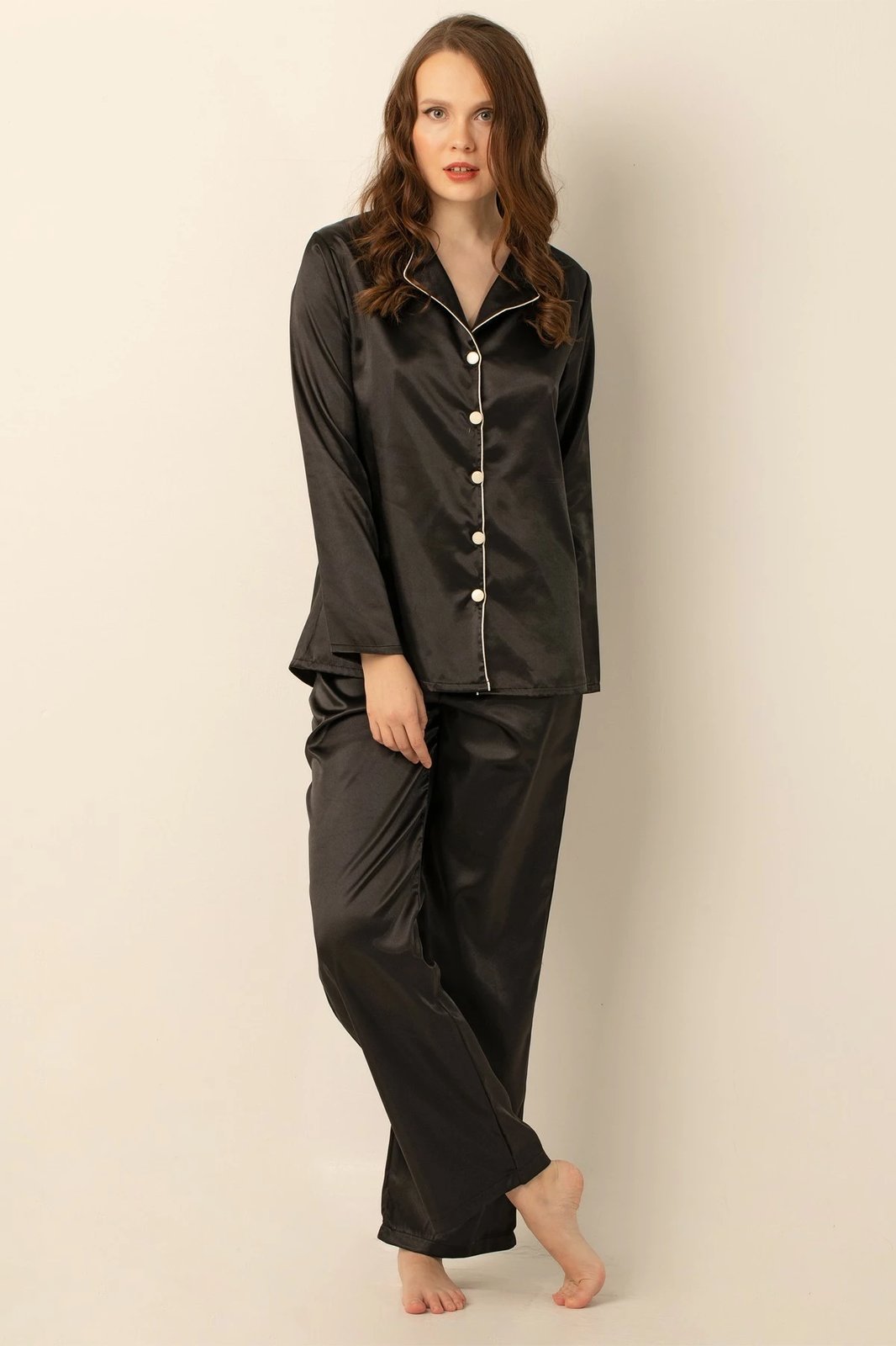 Set pizhamash për gra, Jumeon, 002-000905, e zezë