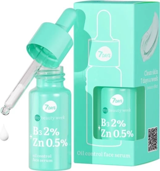 Serum për fytyrë 7DAYS B3 2%, Zn 0.5%, 20 ml