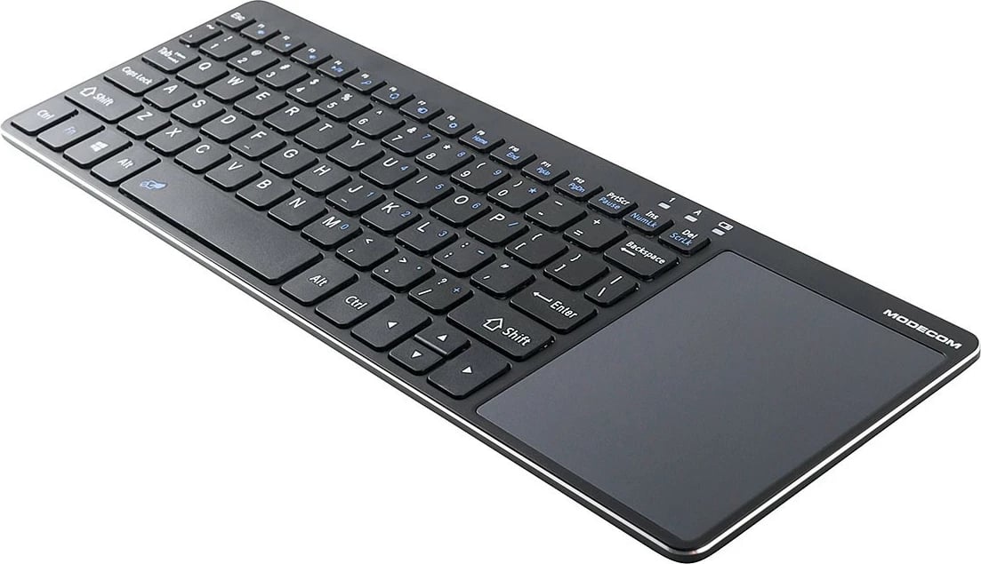 Tastierë wireless MODECOM MC-TPK1 me touch panel, e zezë