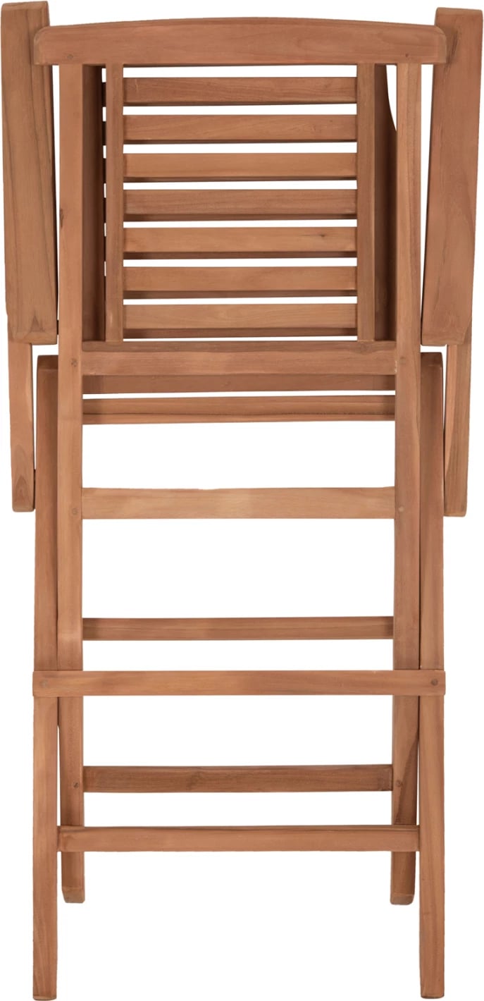 Karrige palosëse për ngrënie jashtë, dru tik, CRANDER FH6377, set prej 2 copë, 53x63x90cm