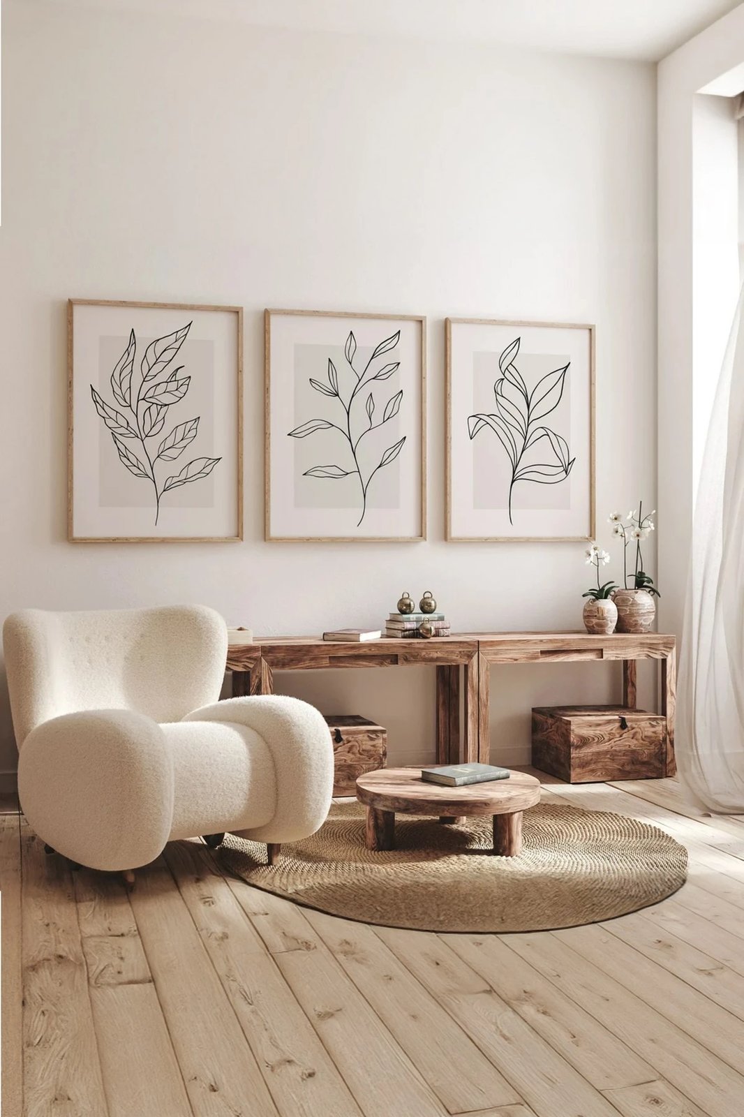 Pikturë dekorative me kornizë (3 copë), Wallity, 3Dartsohoset76