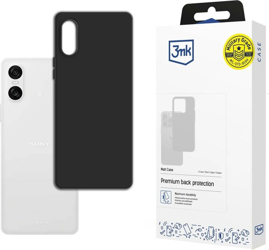 Mbështjellës 3mk Matt Case për Sony Xperia 10 VI, i zi Mbështjellës 3mk Matt Case për Sony Xperia 10 VI, i zi