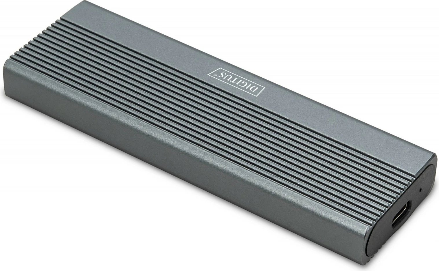 Kasë Digitus DA-71120-1 për SSD M.2 NVMe, USB 3.1 Type C, Alumini, Gri