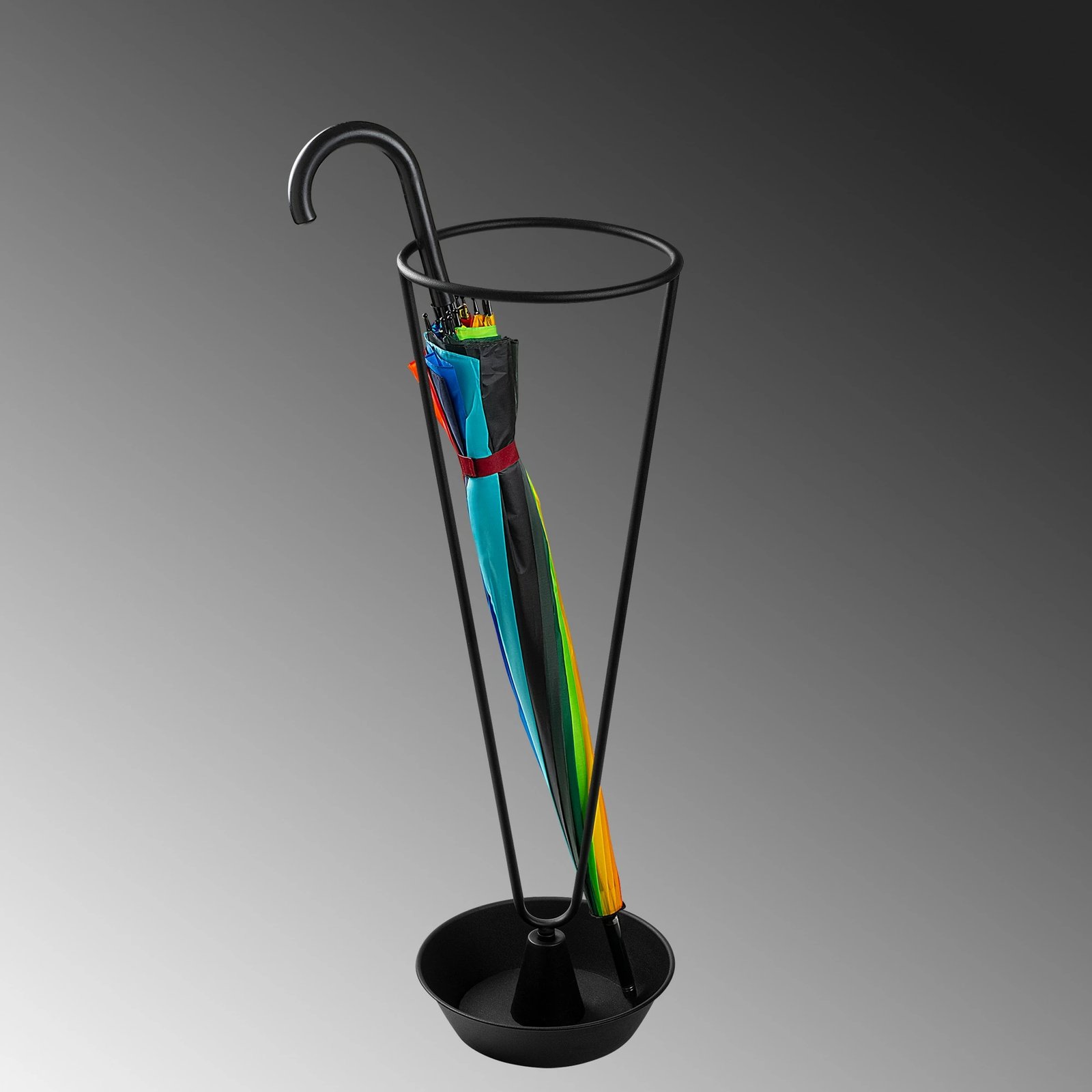 Stendë për ombrella, e zezë, Evila Originals, 22x22x70cm