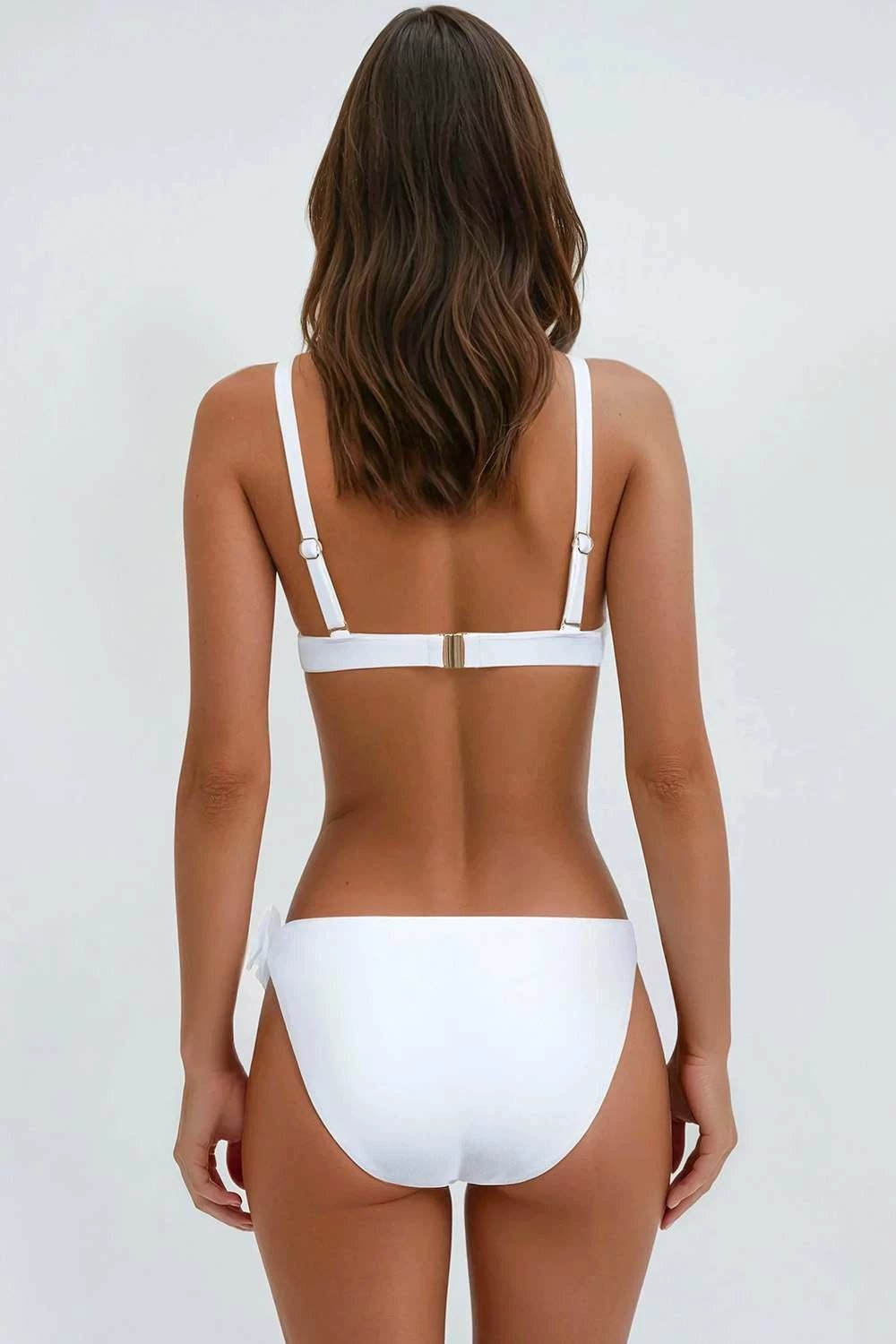 Set bikini (2 pjesë), Jumeon, e bardhë