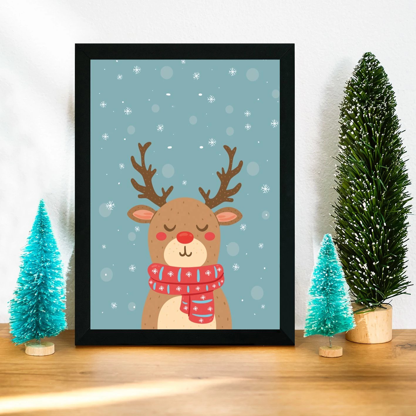 Pikturë dekorative me kornizë MDF, shumëngjyrëshe, Wallity, SC466878