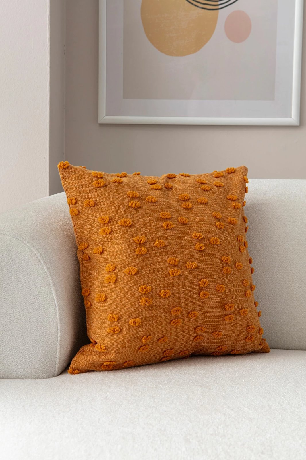 Jastëk dekorativ portokalli, Evila Originals, Tuffet v8, 43x43cm