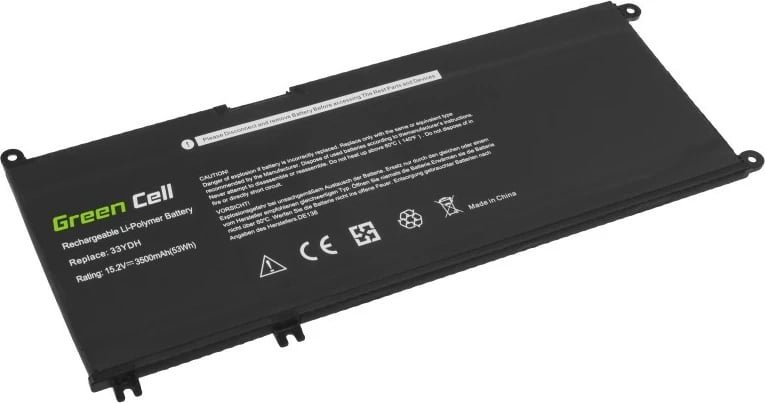 Bateri laptopi Green Cell DE138 për Dell G3 3579, 15.2V, 3500mAh, e zezë