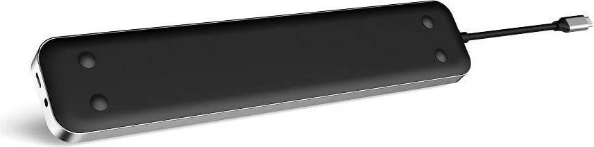 Adapter USB-C Plusonic 9n1 me HDMI, DP, LAN, 4xUSB, lexues kartelash, gri