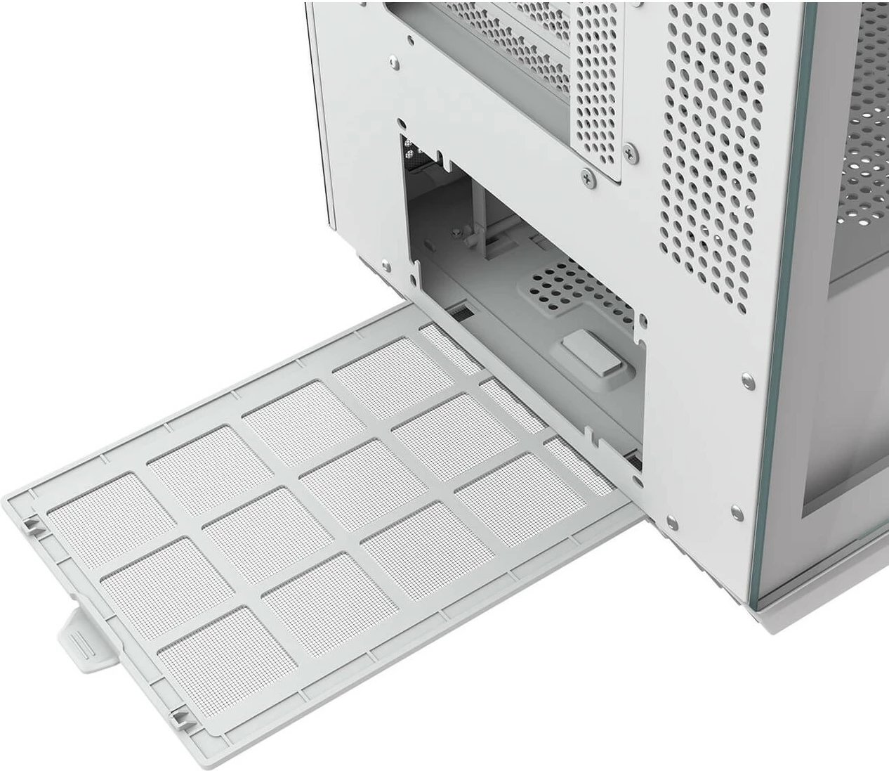 Kasë Cougar FV270 ARGB midi tower e bardhë