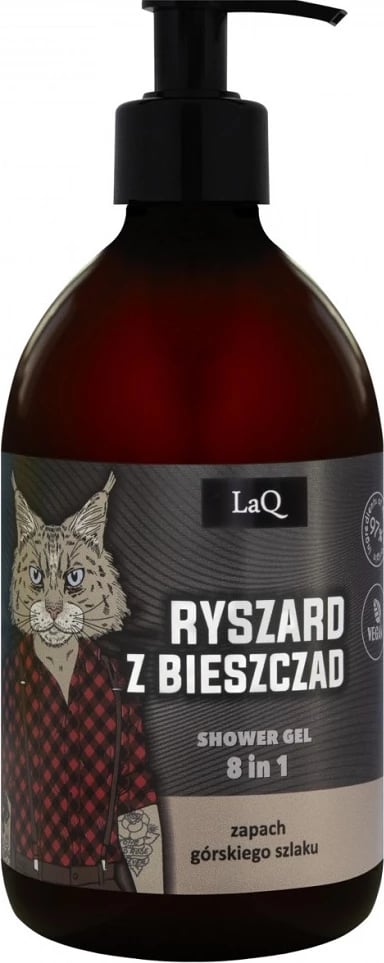 Xhel dushi për meshkuj LaQ 8-në-1 Ryszard nga Bieszczady Exclusive 500ml Xhel dushi për meshkuj LaQ 8-në-1 Ryszard nga Bieszczady Exclusive 500ml