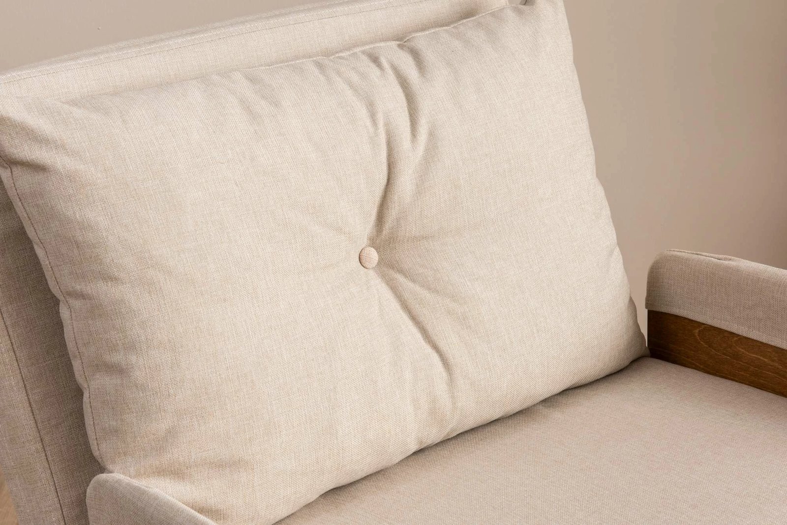 Krevat-karrige një vendës, Atelier del Sofa, Cosmo Single, krem