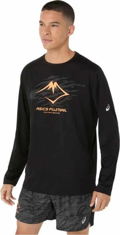 Maicë me mëngë të gjata Asics për meshkuj, e zezë