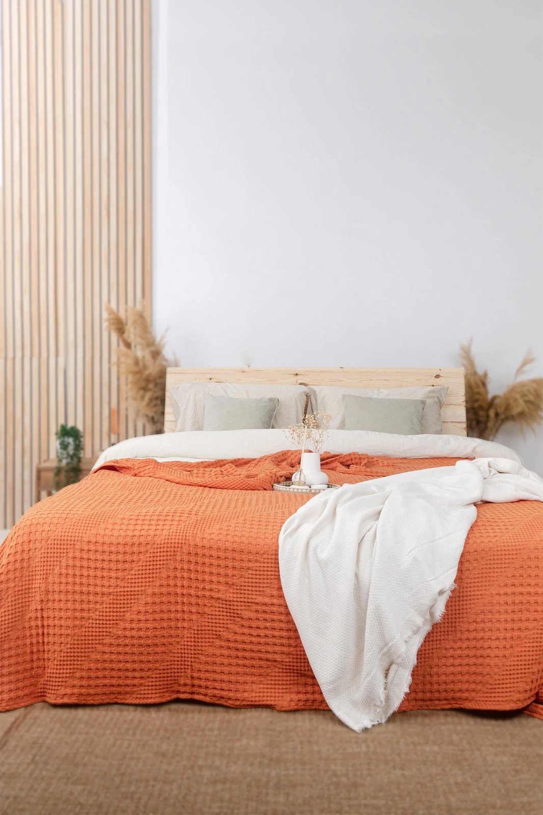 Mbulesë krevati king, ngjyrë portokalli, Joanna