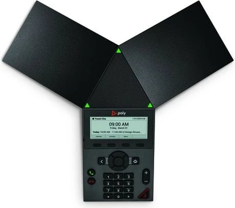 Telefon konferencash POLY Trio 8300, IP, PoE, Ekran LCD, i zi