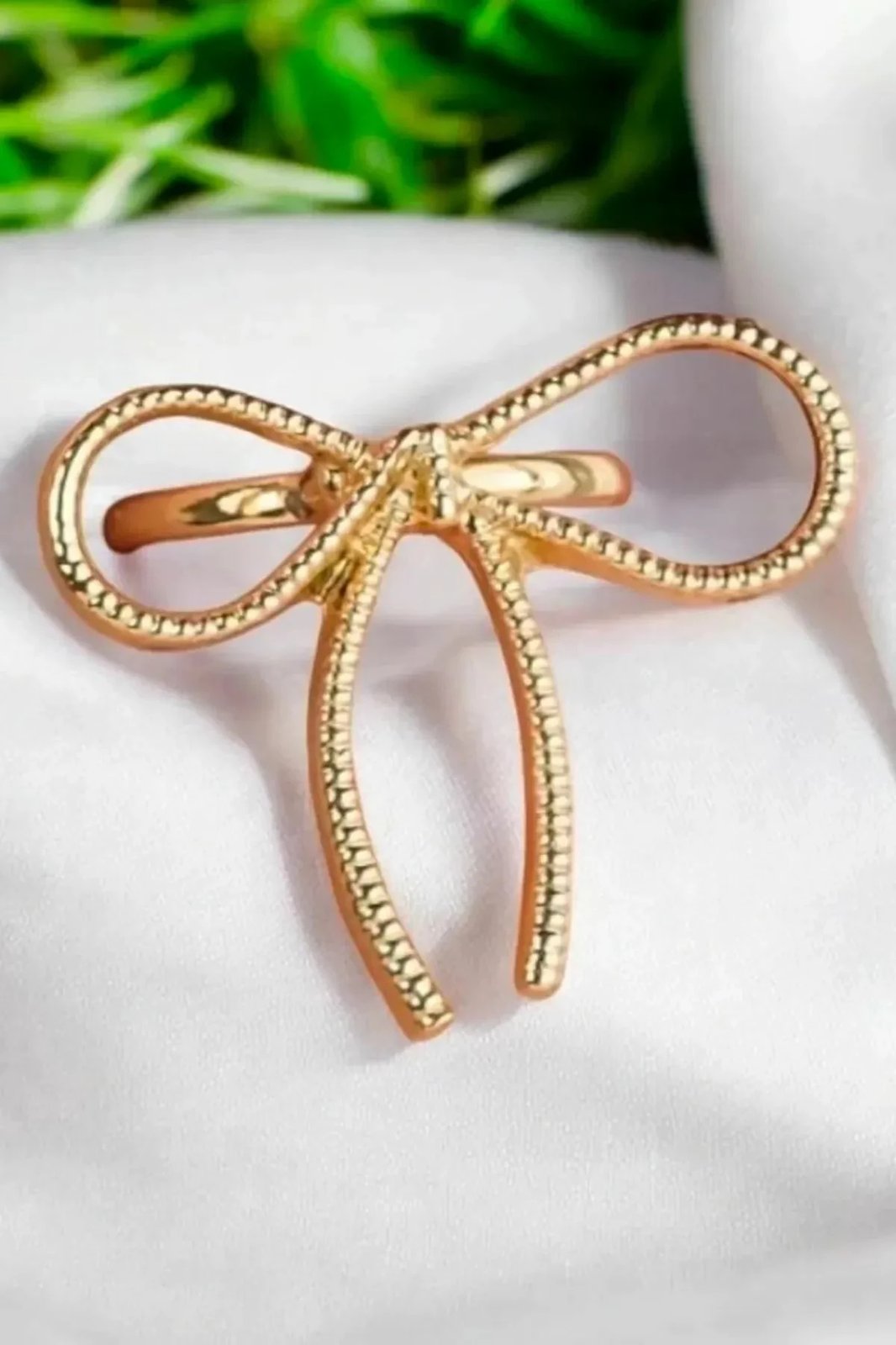 Unazë Jumeon, ngjyrë ari, me gur zirkoni, e rregullueshme