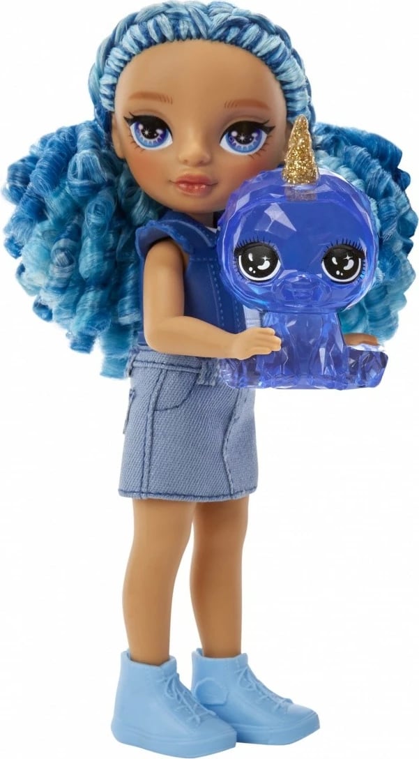 Kukull Rainbow High Littles Sapphire, 15 cm, me aksesorë, Blu