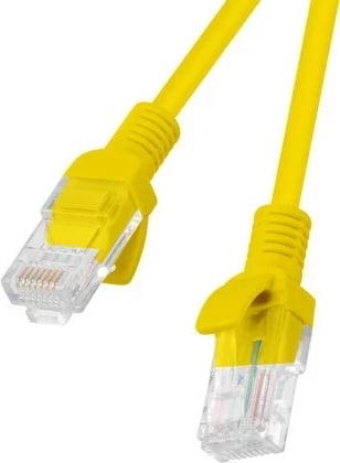 Patchcord Lanberg Cat5e UTP 2m, RJ-45, set 10 copë, Verdhë