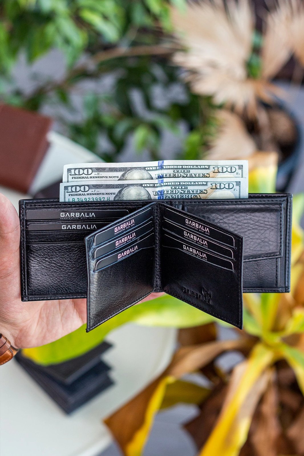 Portofol për burra, lëkurë origjinale, ngjyrë e zezë, Zoozie Bags Liverpool