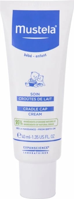 Krem dite për fëmijë Mustela Bébé Cradle Cap 40ml Krem dite për fëmijë Mustela Bébé Cradle Cap 40ml