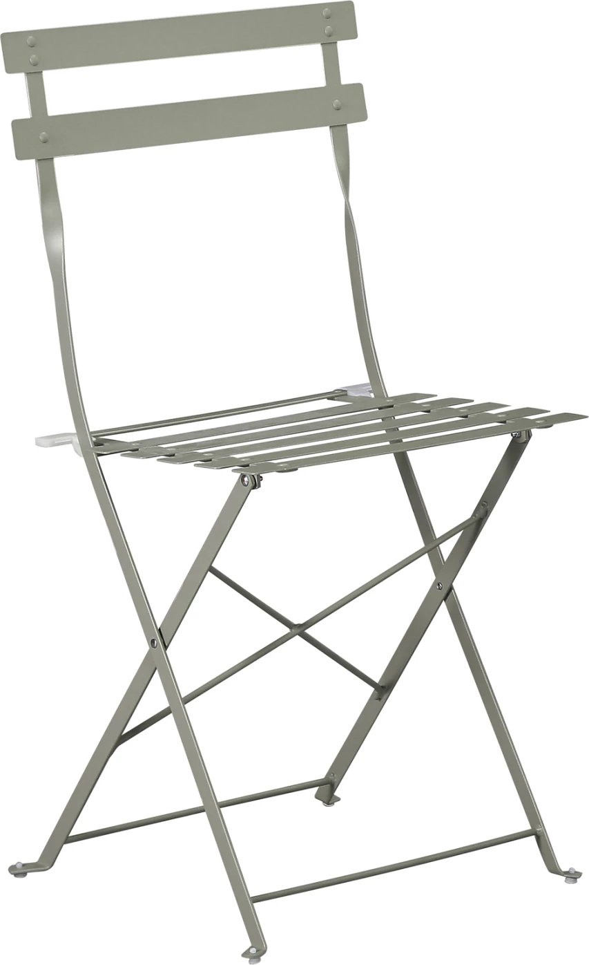 Karrige palosëse SOPHIE, metalike, ngjyrë ulliri e errët, 41x43x80cm, set prej 2 copë