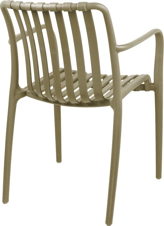 Karrige për kopsht Zoi pp, ngjyrë kapuçino, 58.5x54x80cm