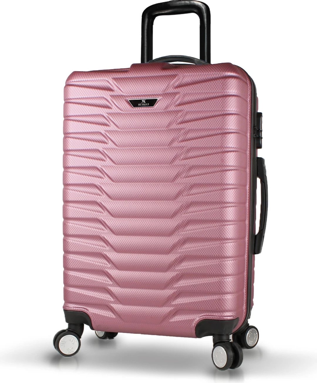 Valixhe ngjyrë rozë gold, Zoozie Bags, 5936, madhësi mesatare