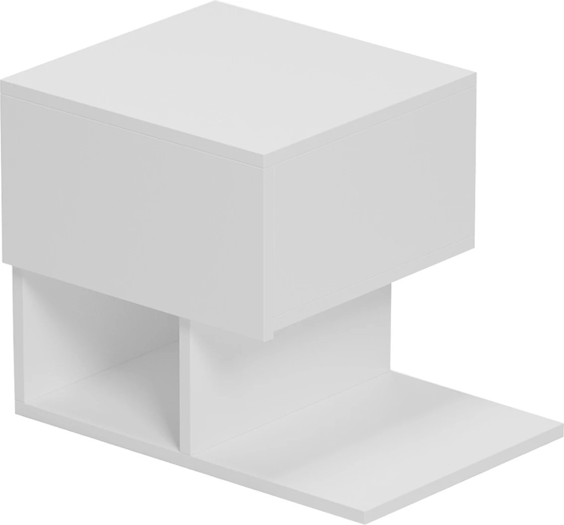 Komodinë CASPIAN FH9071.11 melaminë, ngjyrë e bardhë, 46.8x33x36.8H cm