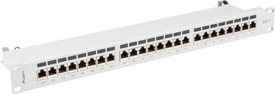 Patch panel Lanberg PPS7-1024-S, 1U, Cat7, F/UTP, Gri