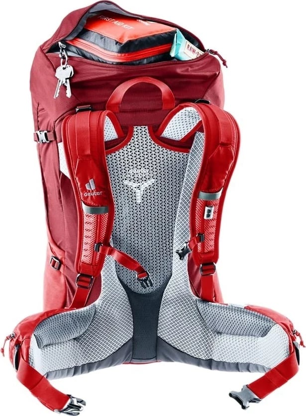 Çantë shpine Deuter Futura PRO 36 për hiking, e kuqe