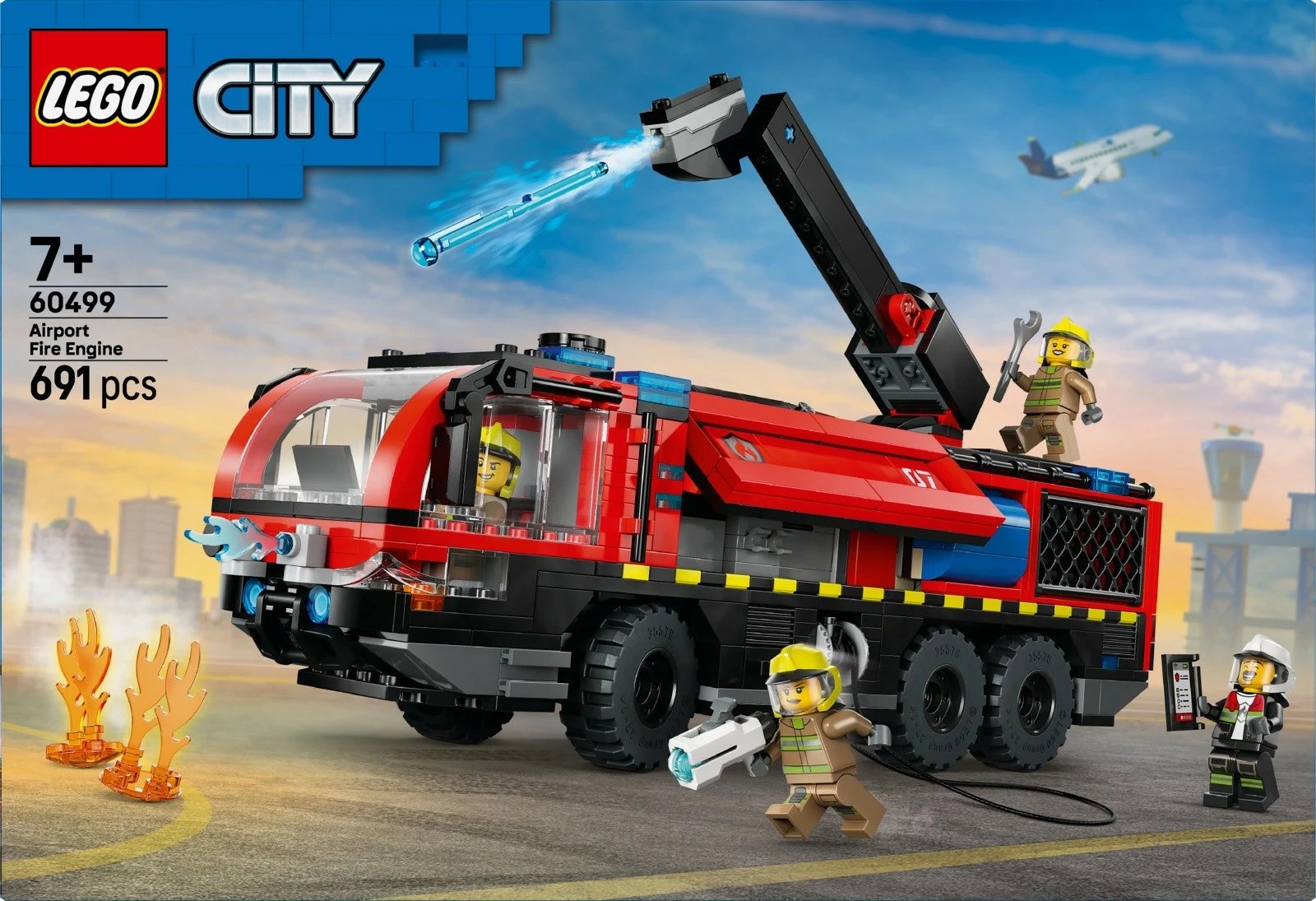 Set ndërtimi LEGO City 60499 kamion zjarrfikës aeroporti 691 pjesë 7+
